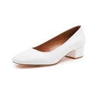 Womens Mid High Block Heels Mary Jane Court Shoes Ladies Comfort Support Work Pumps Formal Smart Office Low Heeled Slip On Cushioned Dolly Wide Fit Extra Wide Fitting Width Light Shoes