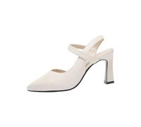 Women's Mid High Block Heels Sandals UK Sale Clearance, Ladies Sling Back Sandal Ankle Strap Closed Toe Sandals Work Pumps Wedding Prom Bridal Shoes Peep Toe Slip On Shoe Lightweight for Travel