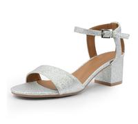 Womens Mid High Block Heels Shoes Comfort Support Back Ankle Strap Orthopaedic Swollen Feet Bunions Blisters Prevention Metatarsalgia Lightweight Bridal Wedding Party Open Peep Toe Wide E Fit Sandals