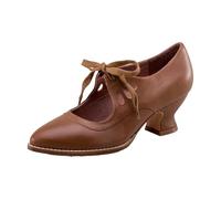 Womens Mid High Heel Pumps Wide Feet Chunky Bridal Shoes Crisscross Ankle Strap Formal Smart Office Work Court Shoe Lightweight Breathable Easy to Wear Take Off