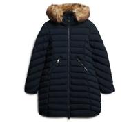 Women's mid jacket Superdry Fuji Faux Fur Bleu S