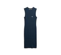 Superdry Rib Bodycon Sleeveless Short Dress Blue XS Woman