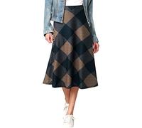 Women's Mid Length Skirt, Plus Size Skirt Women Printed Casual Elastic Waist Chic And Elegant Loose Fit Comfortable Everyday Fall And Winter Streetwear Skirts