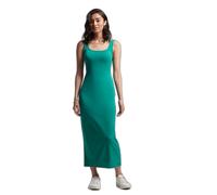Women's mid-length square-neck jersey dress Superdry Vert L