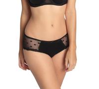 Women's mid-rise panties Sassa Dotted Mesh Noir 38