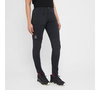 Women's Mid Slim Trousers, Black XXL