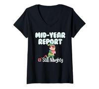 Womens Mid Year Report Still Naughty V-Neck T-Shirt