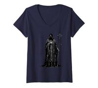 Women's Midnight Archivist The Bifrons Chronicle V-Neck T-Shirt