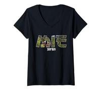 Women's Mie Prefecture Japan Mie City Established Vintage Design V-Neck T-Shirt