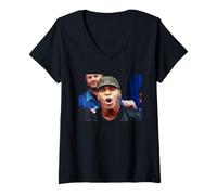 Womens Mike Tyson World Boxing Heavyweight Champion in Glasgow 2000 V-Neck T-Shirt