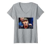 Womens Mike Tyson World Heavyweight Champion Boxer in Glasgow 2000 V-Neck T-Shirt