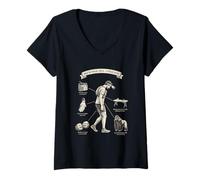 Women's Mile 80 Field Guide Ultra Running 100 Miler V-Neck T-Shirt