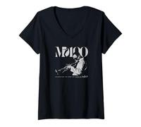 Women's Miles Davis MD100 Grey Trumpet Photo V-Neck T-Shirt