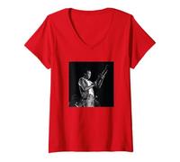 Women's Miles Davis MD100 Tanglewood 1970 Photo by David Gahr V-Neck T-Shirt