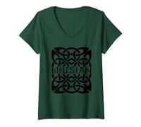 Womens Milesian - Irish People Ireland History Celtic Gael Gaelic V-Neck T-Shirt