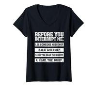 Womens Military Drill Sergant Funny Drill Instructor V-Neck T-Shirt