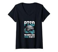 Womens Military Grade Mental Health Shirt - You Have To Be Tough V-Neck T-Shirt