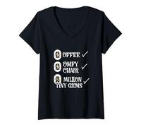 Women's Million Tiny Gems Diamond Painting DIY Craft Humor V-Neck T-Shirt