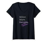 Women's Millor mare del món, galaxia, Mama, Mother, Dia de la mare V-Neck T-Shirt