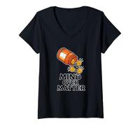 Women's Mind Over Matter Focus Motivation V-Neck T-Shirt