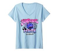 Women's Minecraft Adventure Mode Enderman Graffiti Art and Text V-Neck T-Shirt