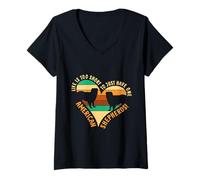Womens Mini Aussie Mom Pet Toy Miniature American Shepherd V-Neck T-Shirt