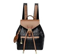 Women's Mini Backpack Pu Leather, Elegant Anti-Theft Buckle Flap Backpack with Drawstring, Vintage Fashion Designer Bag Waterproof Multipockets
