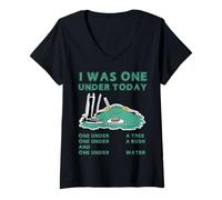 Women's Mini Golf I was one Under Today V-Neck T-Shirt