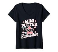 Women's Mini Golf Lover Putt-Putt Fun Miniature Golf Adventures V-Neck T-Shirt