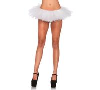 Women's Mini Organza Ruffle Skirt Leg Avenue Blanc TU