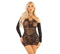 Women's Mini Seamless Off-Shoulder Dress Leg Avenue Noir TU