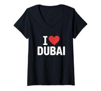 Women's Minimalist Destination Statement Graphic V-Neck T-Shirt