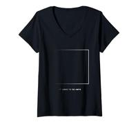 Womens Minimalist, Funny, Laugh, it Should be There V-Neck T-Shirt