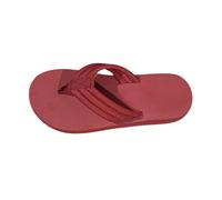 Women's Minimalist Padded Thong Sandals Casual Flat Platform Flip Flops Slip On Shoes for Summer Beach Daily Walk Red 6.5