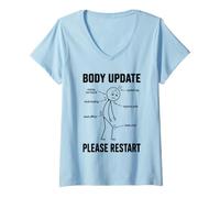 Women's Minimalist Simple Plain Clean Basic Graphic V-Neck T-Shirt