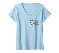 Womens Minimalista Wedding in Italy Sposa Mom of The Italian Bride V-Neck T-Shirt
