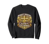 Women's Ministry Faith Sisterhood Christian Cross Sweatshirt