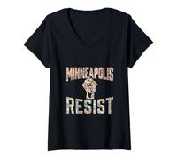 Women's Minneapolis Resist - Activism - Human Right V-Neck T-Shirt