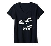 Women's Mir geht ES Gut V-Neck T-Shirt