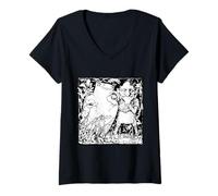 Women's Mischief in The Meadow Mischievous Folk V-Neck T-Shirt