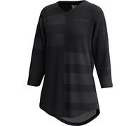 Womens Mischief Jersey Split Stripe Black L