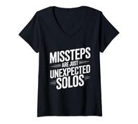 Women's Missteps are Just Unexpected Solos V-Neck T-Shirt
