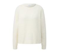 Women's Mixed Cotton Round Neck Drop Shoulder Top COMMA Beige 44