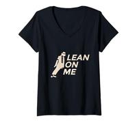 Women's MJ-Theme Lean on me Dance Tee V2 V-Neck T-Shirt
