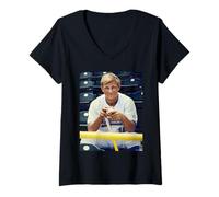 Womens MLB Pat Valaika UCLA Bruins Baseball by Michael Grecco V-Neck T-Shirt