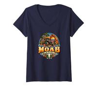 Women's Moab Utah Off-Road Desert Adventure V-Neck T-Shirt