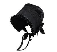 Women's Mob Cap Victorian Housemaid Bonnet Pilgrim Hat Colonial Costume Accessory