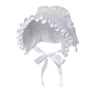 Women's Mob Cap Victorian Housemaid Bonnet Pilgrim Hat Colonial Costume Accessory