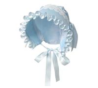 Women's Mob Cap Victorian Housemaid Bonnet Pilgrim Hat Colonial Costume Accessory