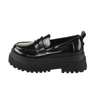 Buffalo Pluto Vegan Womens Loafer Shoes in Black - 6.5 UK